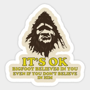 Bigfoot Believes Sticker